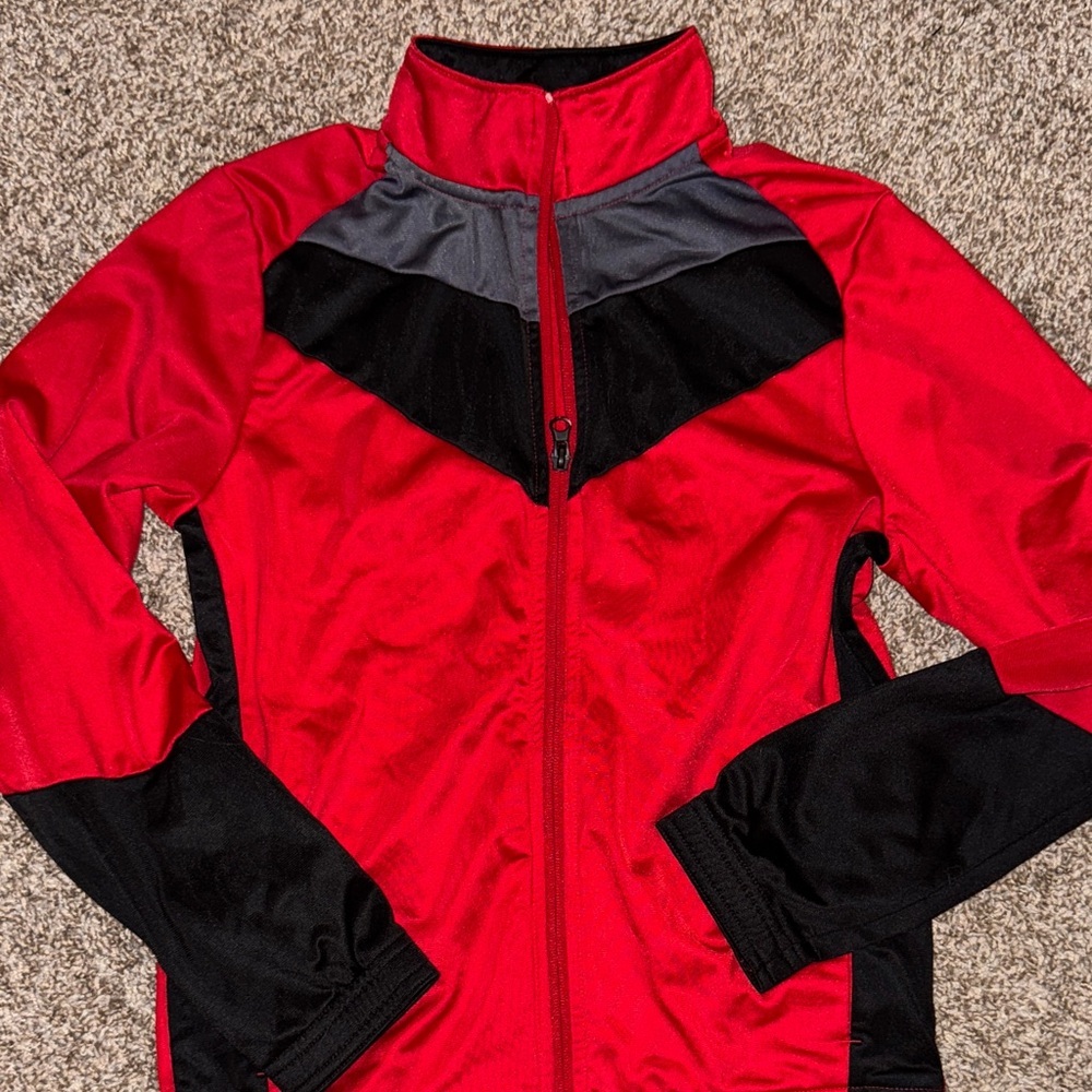 Red and Black Full-Zip Jacket - Picture 3 of 4